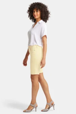 Briella 11 Inch Denim Shorts - Mimosa -Nydj Apparel Shop MFOSBS8556 MIMSA 5