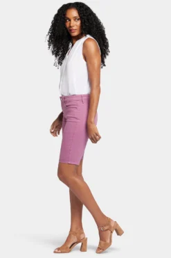 Briella 11 Inch Denim Shorts - Mauve Haze -Nydj Apparel Shop MFOSBS8556 MVHZE 5