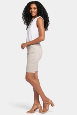Briella 11 Inch Denim Shorts - Sandbar Stripe -Nydj Apparel Shop MFOSBS8556 SNBRS 5
