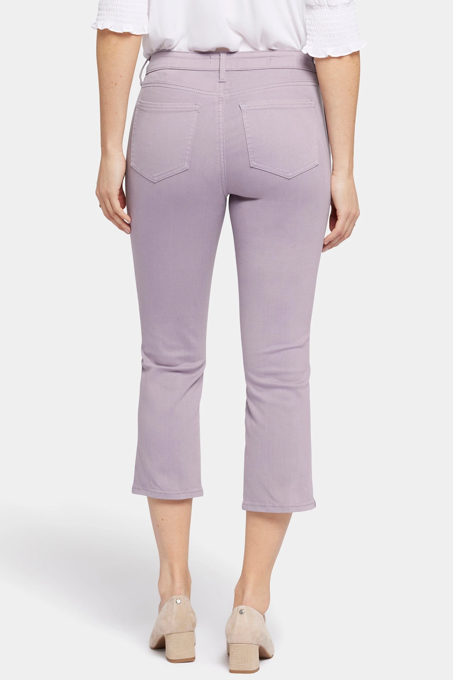 Chloe Capri Jeans - Lilac Chalk 2 Chloe Capri Jeans - Lilac Chalk - Image 2