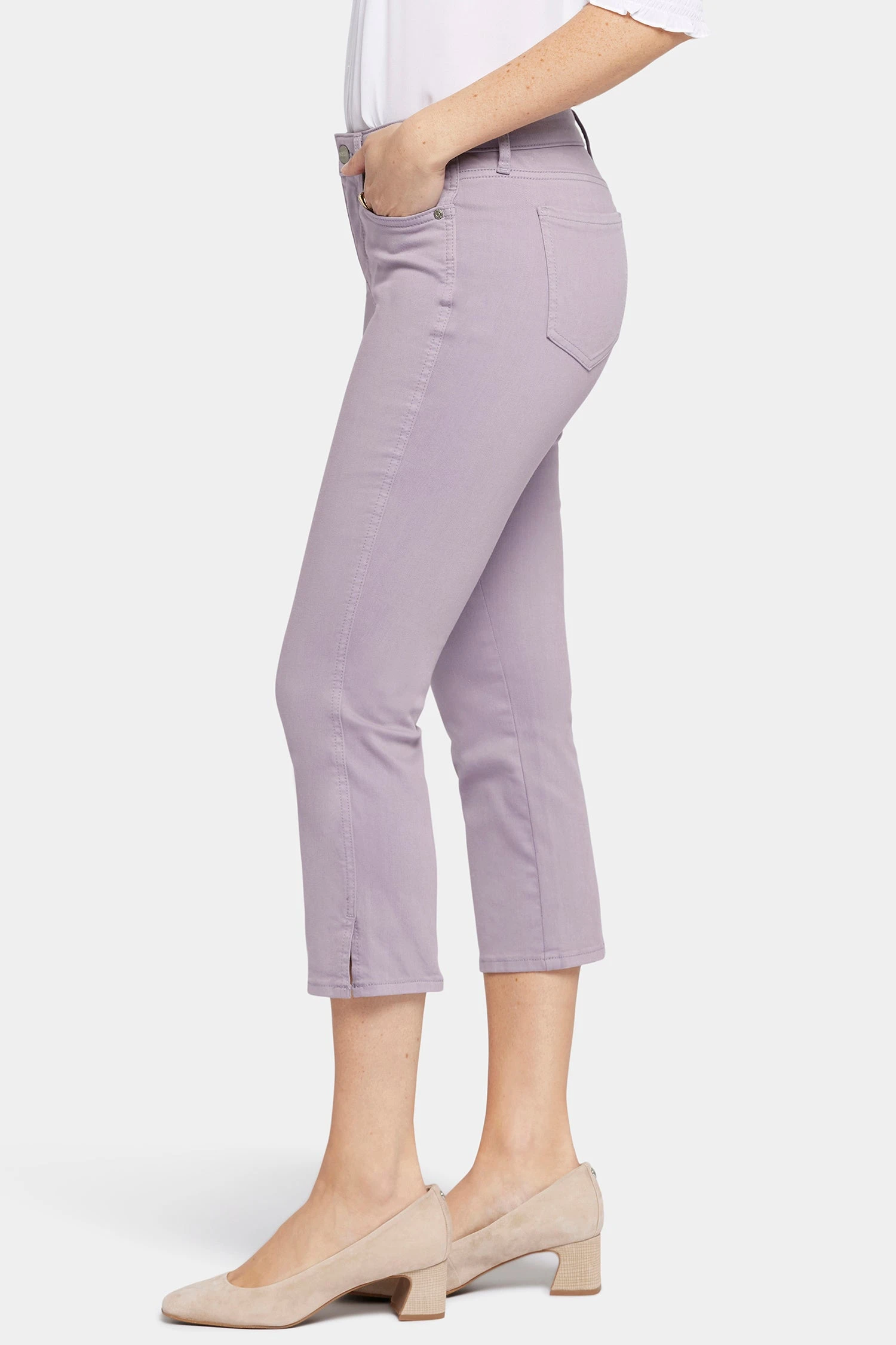 Chloe Capri Jeans - Lilac Chalk 3 Chloe Capri Jeans - Lilac Chalk - Image 3