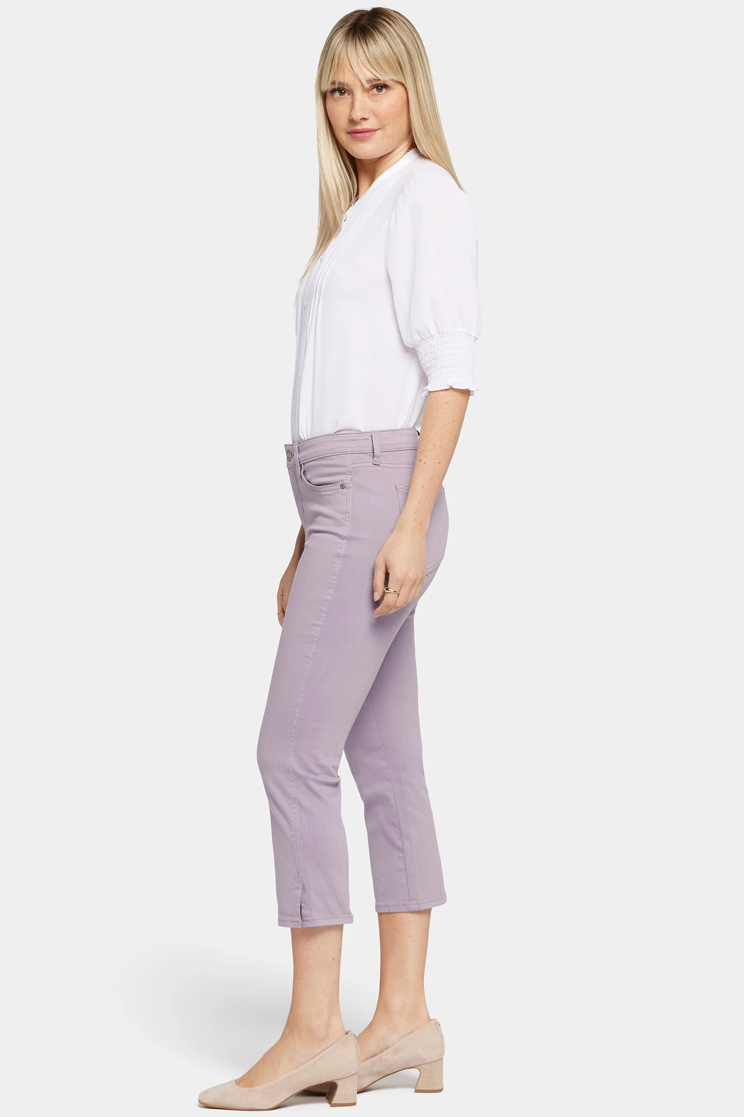 Chloe Capri Jeans - Lilac Chalk 5 Chloe Capri Jeans - Lilac Chalk - Image 5