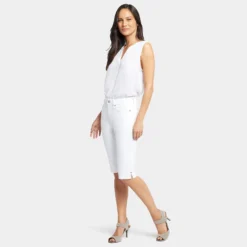 Sophie Bike Capri Jeans - Optic White -Nydj Apparel Shop MFOSCP8200 157 DPA