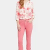 Chloe Capri Jeans - Pink Punch