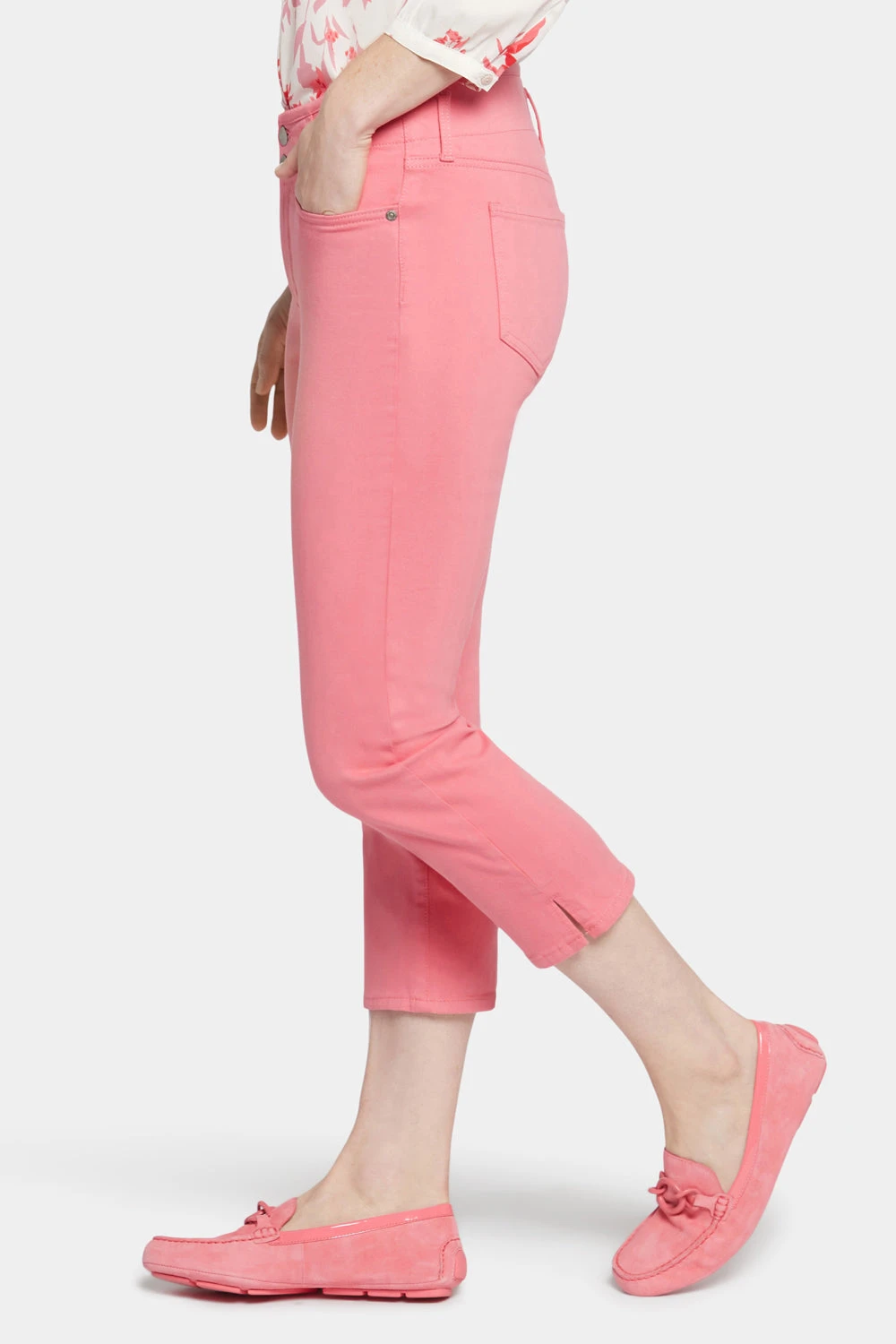 Chloe Capri Jeans - Pink Punch 3 Chloe Capri Jeans - Pink Punch - Image 3