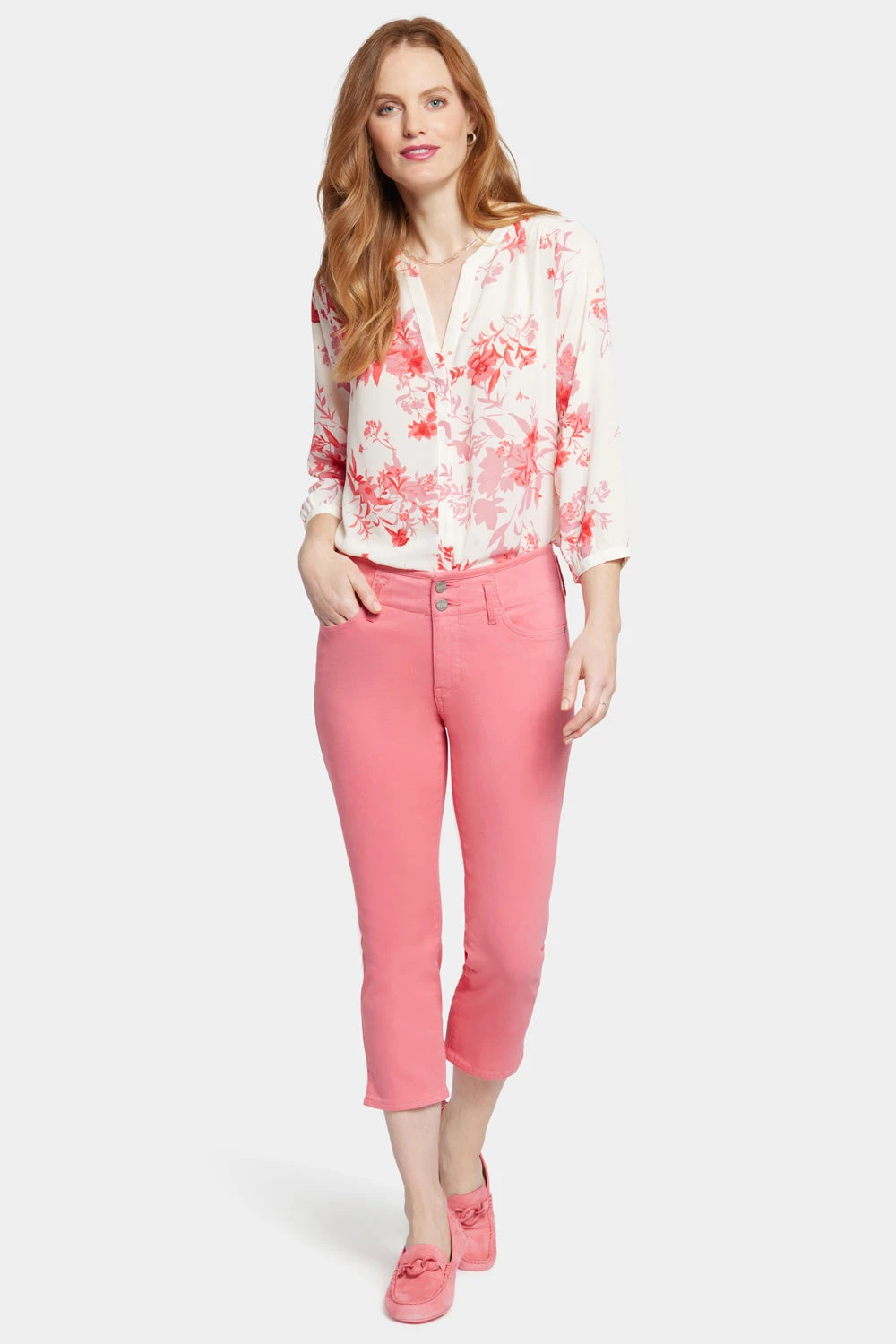Chloe Capri Jeans - Pink Punch 4 Chloe Capri Jeans - Pink Punch - Image 4