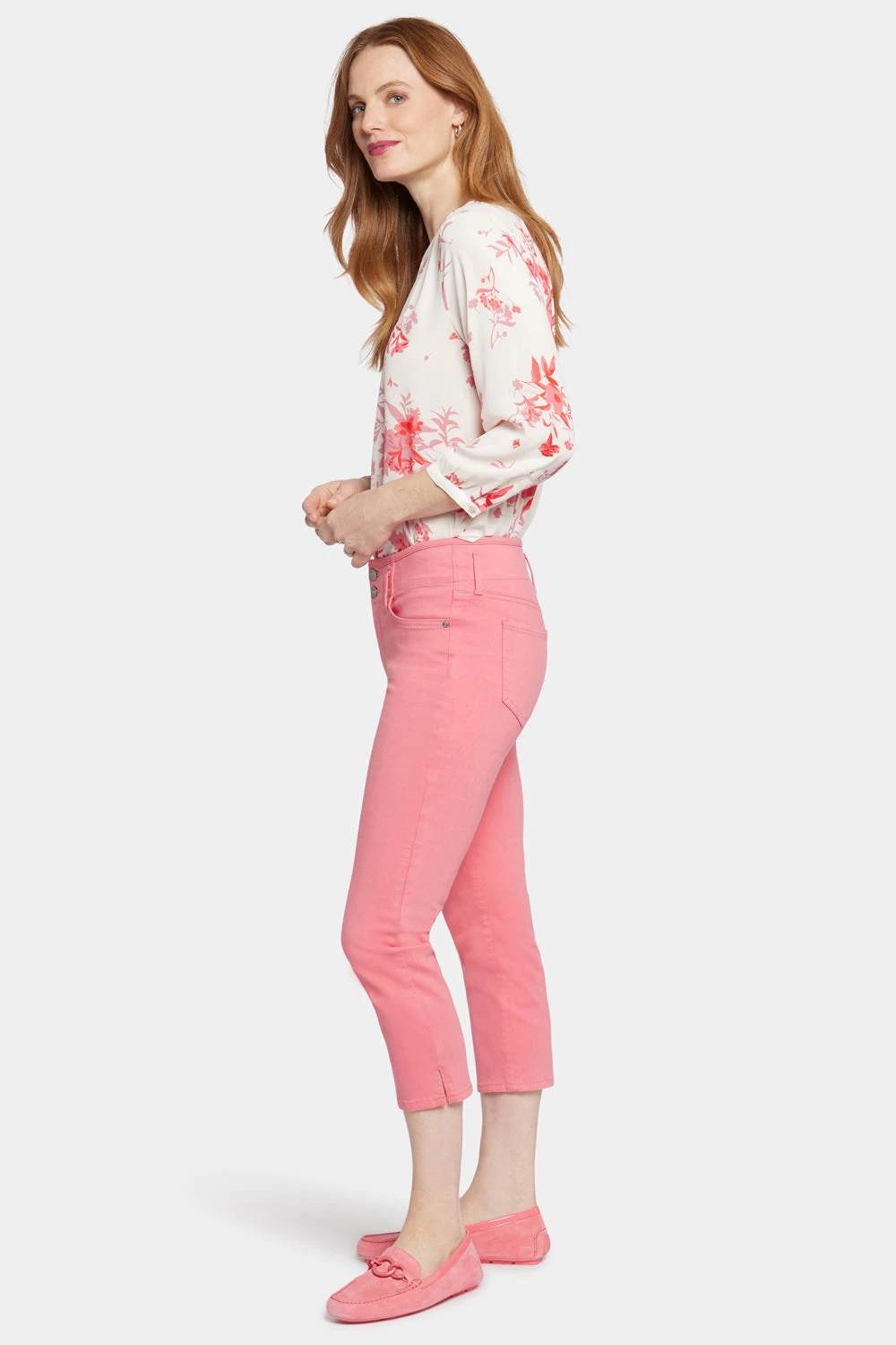Chloe Capri Jeans - Pink Punch 5 Chloe Capri Jeans - Pink Punch - Image 5