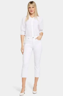 Chloe Capri Jeans - Optic White 10 Chloe Capri Jeans - Optic White -Nydj Apparel Shop MFOSCP8865 157 4