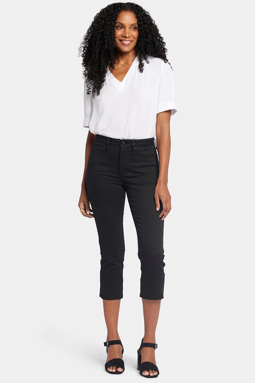Chloe Capri Jeans - Black 4 Chloe Capri Jeans - Black - Image 4