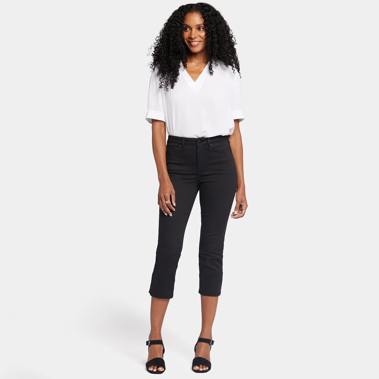 Chloe Capri Jeans - Black 7 Chloe Capri Jeans - Black - Image 7