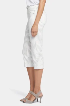 Marilyn Straight Crop Jeans - Beach Cruise Stripe -Nydj Apparel Shop MFOSCR2389 BEACR 3