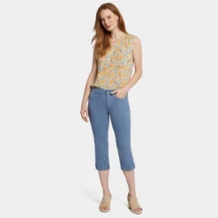 Marilyn Straight Crop Jeans - Blue Stone -Nydj Apparel Shop MFOSCR2389 BSTNE DPA