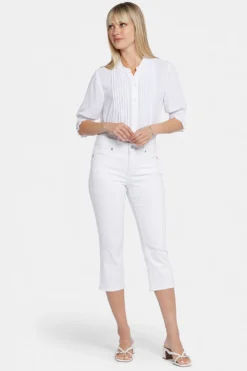 Waist-Match™ Slim Straight Crop Jeans - Optic White -Nydj Apparel Shop MFOSCR8793 157 4