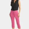 Waist-Match™ Slim Straight Crop Jeans - Raspberry Pink