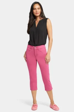 Waist-Match™ Slim Straight Crop Jeans - Raspberry Pink