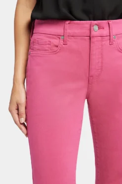 Waist-Match™ Slim Straight Crop Jeans - Raspberry Pink -Nydj Apparel Shop MFOSCR8793 RSPNK 6