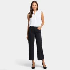 Teresa Wide Leg Ankle Jeans - Black -Nydj Apparel Shop MFOSKA3014 858 DPA