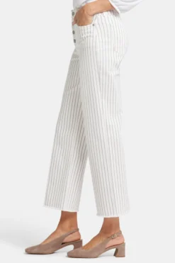 Teresa Wide Leg Ankle Jeans - Beach Cruise Stripe 9 Teresa Wide Leg Ankle Jeans - Beach Cruise Stripe -Nydj Apparel Shop MFOSKA8928 BEACR 3