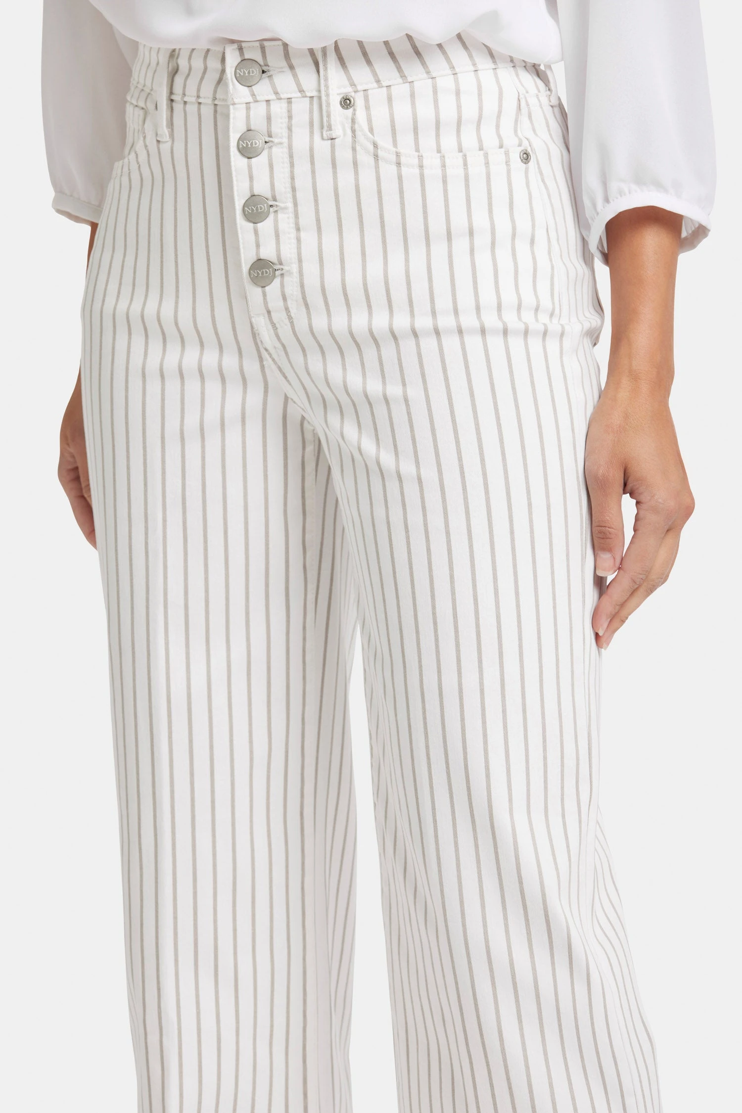 Teresa Wide Leg Ankle Jeans - Beach Cruise Stripe 6 Teresa Wide Leg Ankle Jeans - Beach Cruise Stripe - Image 6