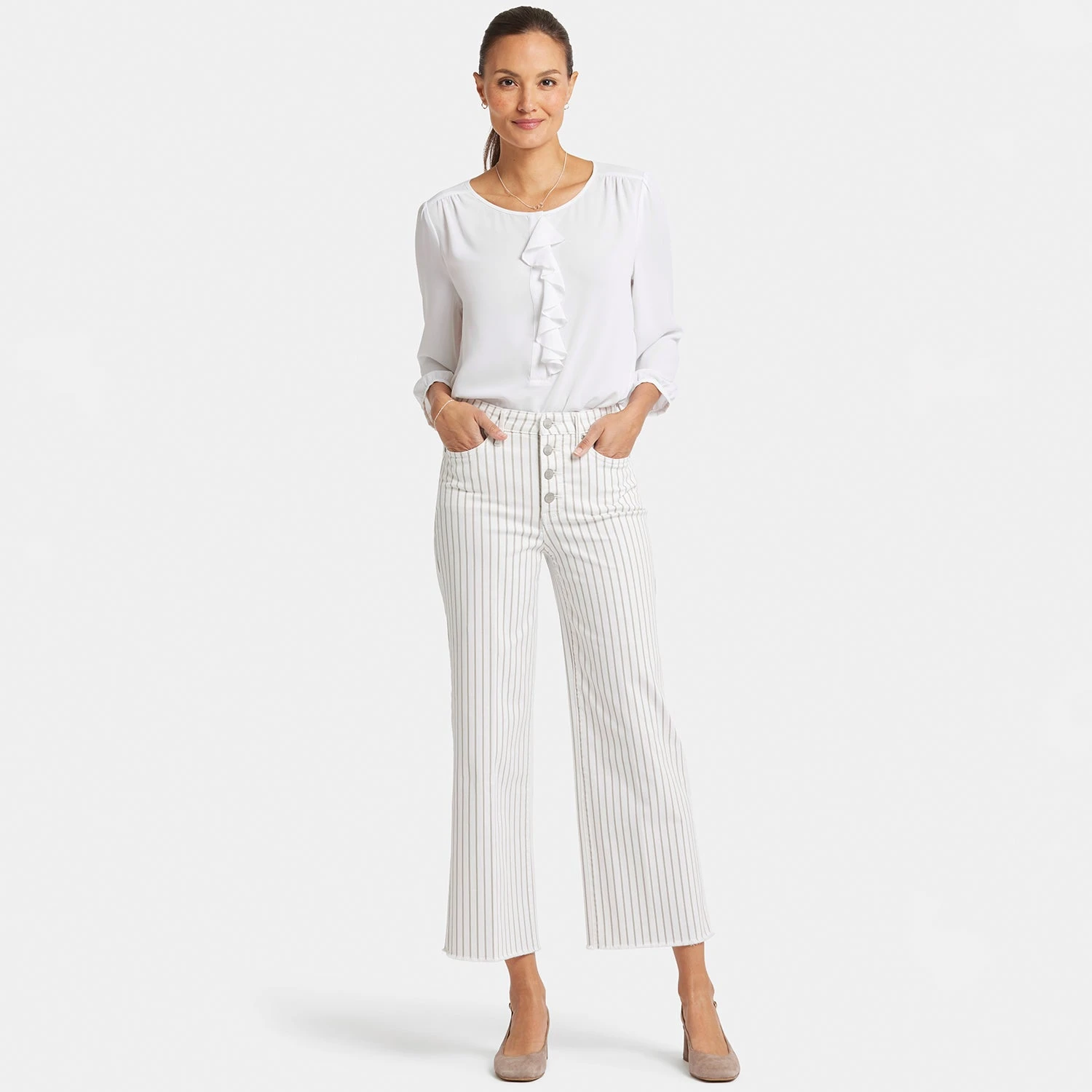 Teresa Wide Leg Ankle Jeans - Beach Cruise Stripe 7 Teresa Wide Leg Ankle Jeans - Beach Cruise Stripe - Image 7