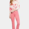 Marilyn Straight Ankle Jeans - Pink Punch