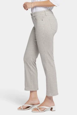Marilyn Straight Ankle Jeans - Sandbar Stripe -Nydj Apparel Shop MFOSMA2512 SNBRS 3