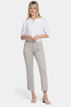 Marilyn Straight Ankle Jeans - Sandbar Stripe -Nydj Apparel Shop MFOSMA2512 SNBRS 4