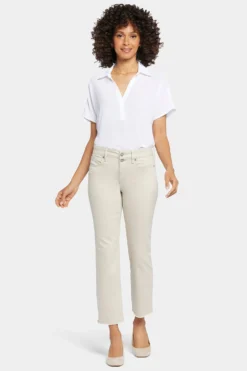 Marilyn Straight Ankle Jeans - Feather