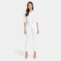 Sheri Slim Ankle Jeans - Optic White -Nydj Apparel Shop MFOSSA8087 157 DPA