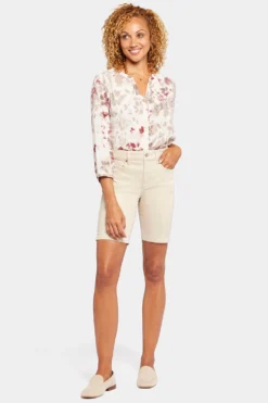 Ella Denim Shorts - Feather