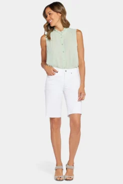 Boyfriend Denim Shorts - Optic White 10 Boyfriend Denim Shorts - Optic White -Nydj Apparel Shop MFOSSH8563 157 4