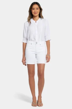 Frankie Relaxed Denim Shorts - Optic White