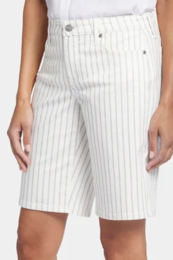 Lilly Denim Shorts - Beach Cruise Stripe 12 Lilly Denim Shorts - Beach Cruise Stripe -Nydj Apparel Shop MFOSSH8873 BEACR 6