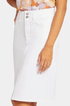 High Waist Skirt - Optic White 12 High Waist Skirt - Optic White -Nydj Apparel Shop MFOSSK8667 157 6