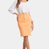 High Waist Skirt - Apricot Crush