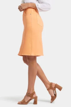 High Waist Skirt - Apricot Crush -Nydj Apparel Shop MFOSSK8667 APCRS 3