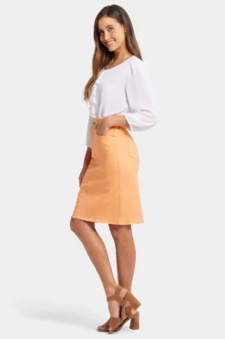 High Waist Skirt - Apricot Crush -Nydj Apparel Shop MFOSSK8667 APCRS 5
