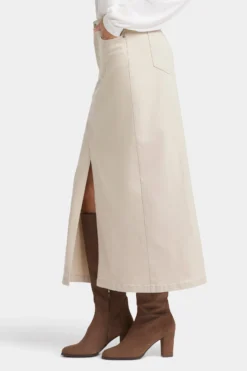 High Rise Long Skirt - Feather -Nydj Apparel Shop MFOSSK8986 FEATH 3