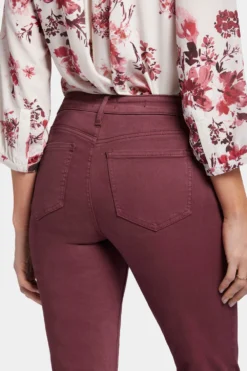 Sheri Slim Jeans - Dark Cherry 12 Sheri Slim Jeans - Dark Cherry -Nydj Apparel Shop MFOSSS2336 DCHRY 6