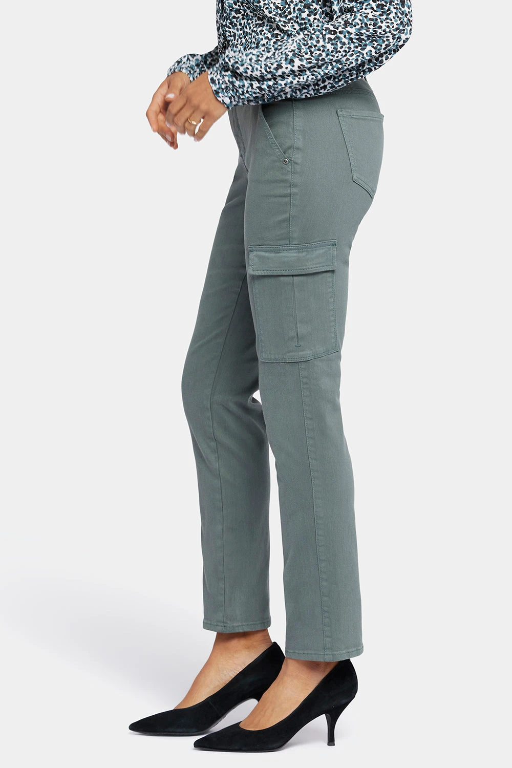 Sheri Slim Jeans - Sage Leaf 3 Sheri Slim Jeans - Sage Leaf - Image 3