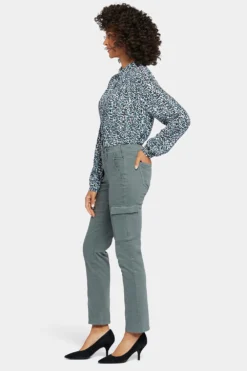 Sheri Slim Jeans - Sage Leaf 11 Sheri Slim Jeans - Sage Leaf -Nydj Apparel Shop MFOSSS8898 SAGLF 5