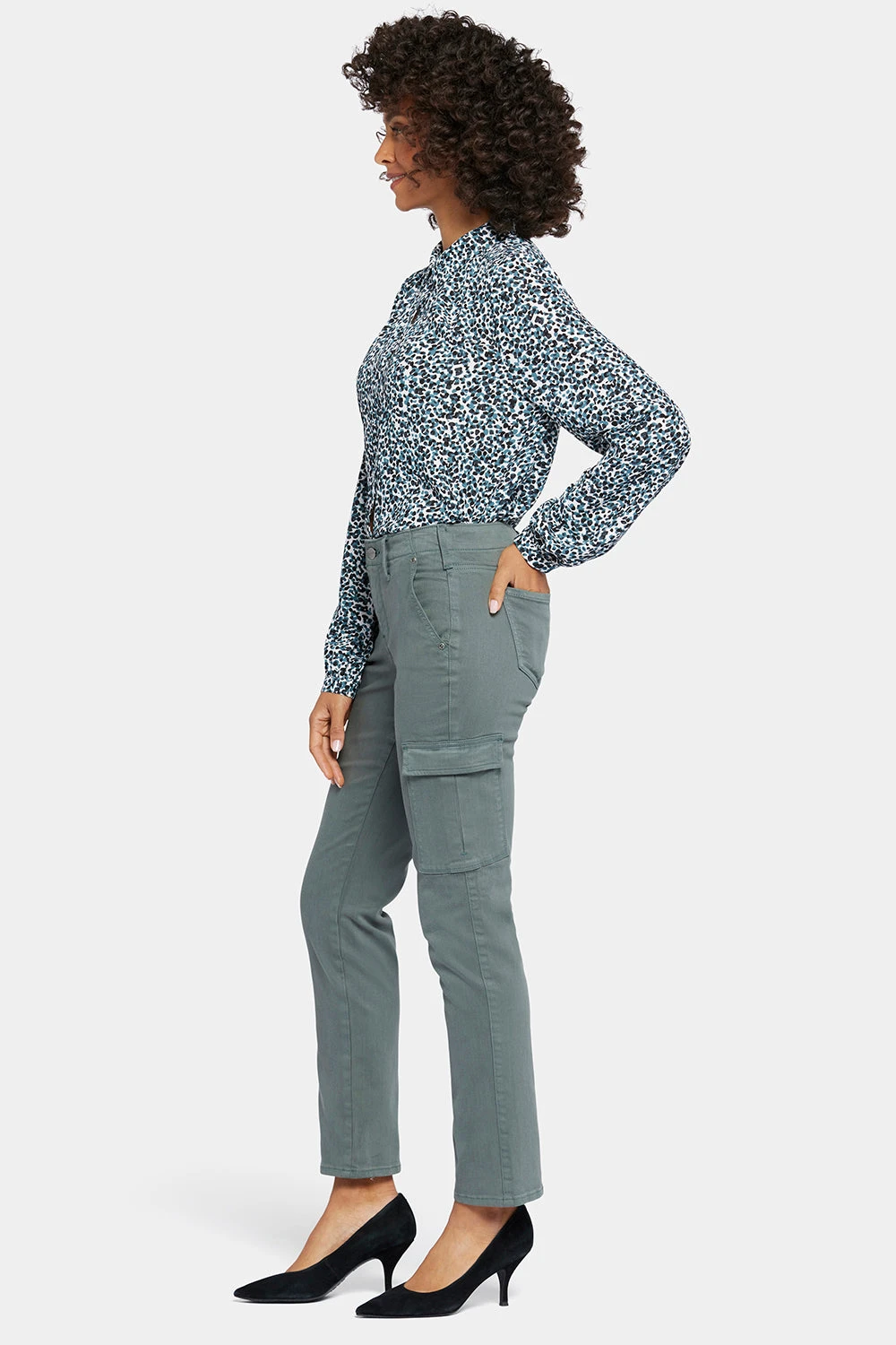 Sheri Slim Jeans - Sage Leaf 5 Sheri Slim Jeans - Sage Leaf - Image 5
