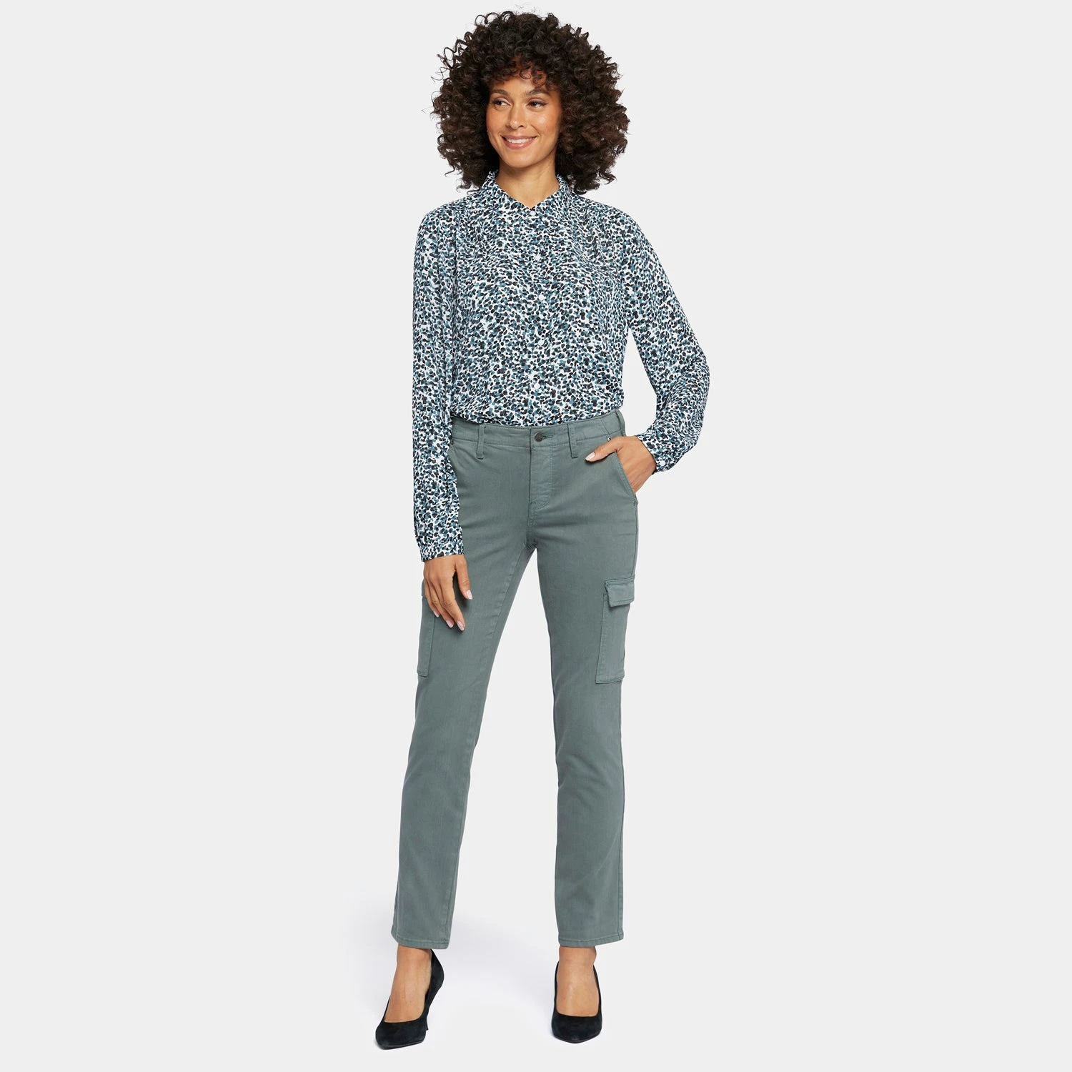 Sheri Slim Jeans - Sage Leaf 7 Sheri Slim Jeans - Sage Leaf - Image 7