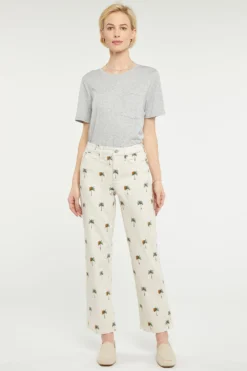 Relaxed Straight Ankle Jeans - Cirque Des Palmes