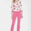 Marilyn Straight Ankle Jeans - Pink Peony