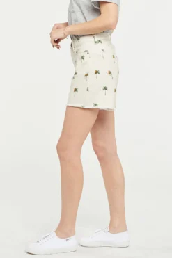 A-Line Denim Shorts - Cirque Des Palmes -Nydj Apparel Shop MFOZSH8181 SP016 3
