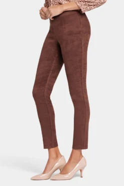Basic Legging Pants - Dark Chocolate -Nydj Apparel Shop MFSK2062 DKCHO 3