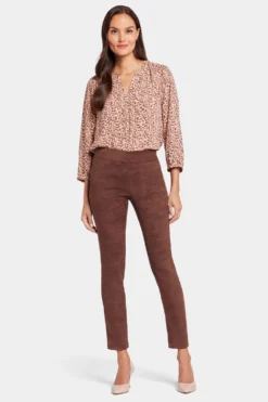 Basic Legging Pants - Dark Chocolate -Nydj Apparel Shop MFSK2062 DKCHO 4