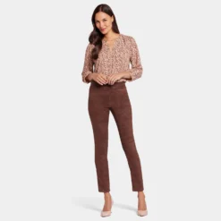 Basic Legging Pants - Dark Chocolate -Nydj Apparel Shop MFSK2062 DKCHO DPA