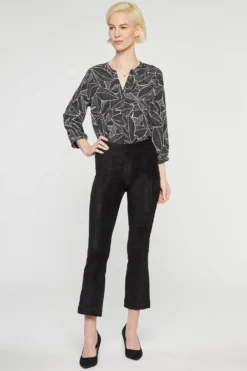 Slim Bootcut Pull-On Pants - Black -Nydj Apparel Shop MFSK2418 858 4